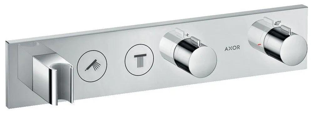 AXOR ShowerSolutions modul termostatu Select 460/90 s podomietkovou inštaláciou, pre 2 spotrebiče (vrchná sada), chróm, 18355000