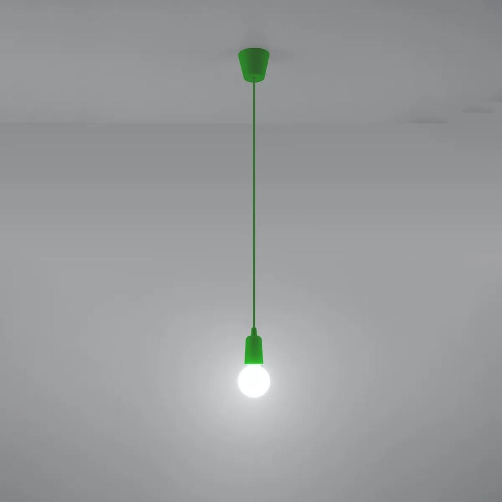 Sollux Lighting Závesné svietidlo DIEGO 1 zelené