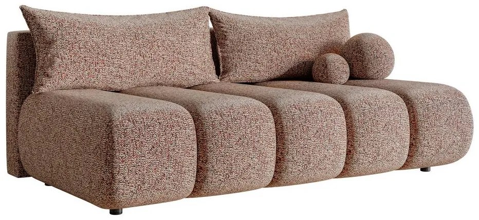 Pohovka trojsedačka Didier mini (tehlová + čierna). Vlastná spoľahlivá doprava až k Vám domov. 1100568