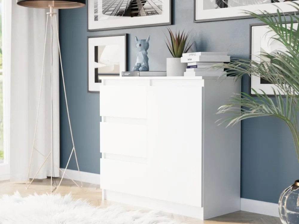 Komoda R-80-S3 so zásuvkami 80 cm - rôzne farebné prevedenia artisan mix biela