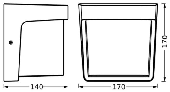 Ledvance - LED Vonkajšie nástenné svietidlo ENDURA STYLE IHSAN LED/11W/230V IP65