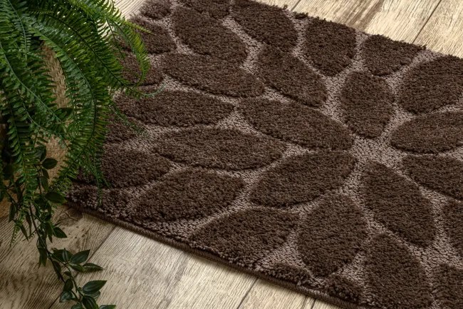 Kúpeľňový koberček SUPREME LINES kamienky, hnedý