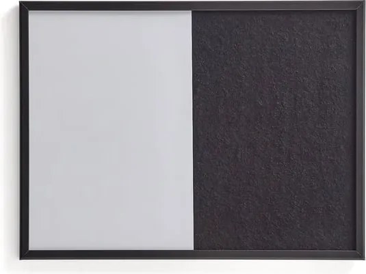 Kombinovaná nástenka NAOMI, 600x450 mm, čierna