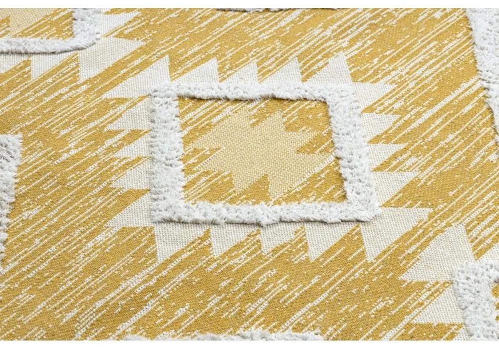 Kusový koberec Romba žltý 155x220cm