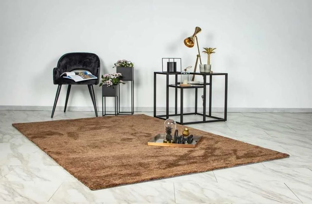 Lalee Kusový koberec Comfy 700 Light Brown Rozmer koberca: 160 x 230 cm