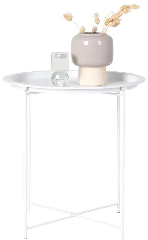 Biely Stolík Bastia 46.8 × 46.8 × 50.5 cm HOUSE NORDIC