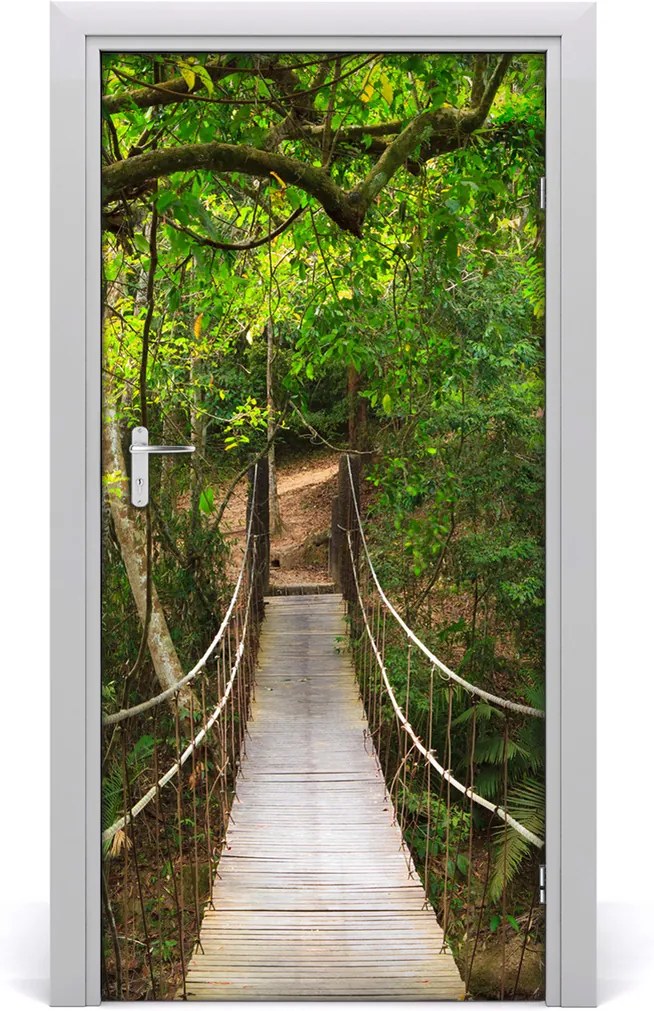 Fototapeta na dveře Visací most v lese
