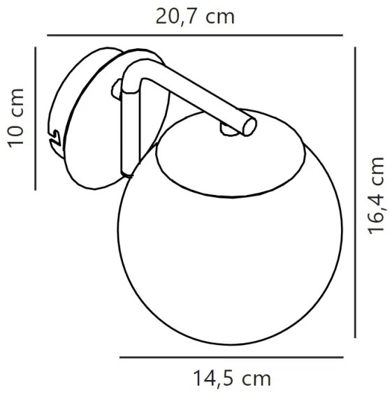 Nordlux - Nástenná lampa GRANT 1xE14/40W/230V čierna
