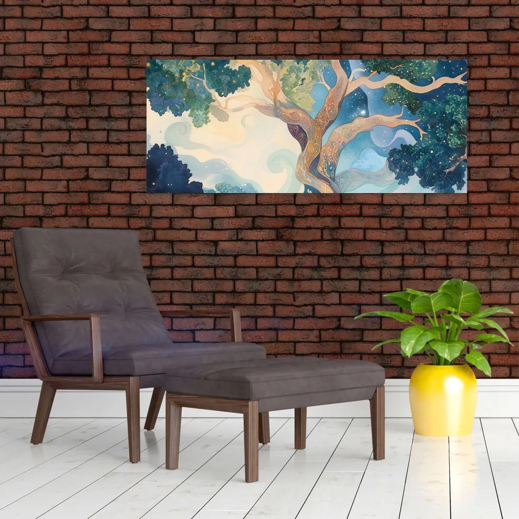 Obraz – Vesmírny strom (120x50 cm)