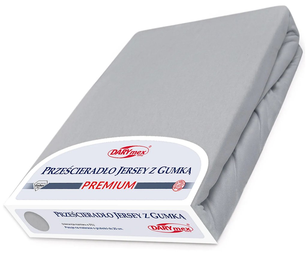 Darymex JERSEY PRESTIERADLO PREMIUM 160X200 CM SIVÉ