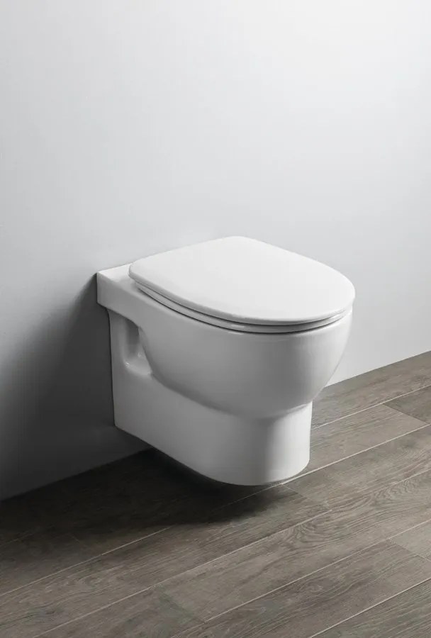 Aqualine Aqualine, ABSOLUTE závesná WC misa, Rimless, 50x35 cm, biela, 10AB02002