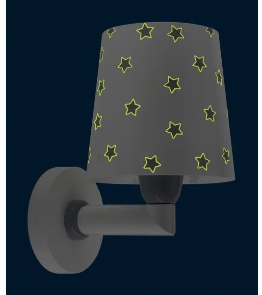 Dalber 82219B - Detské nástenné svietidlo STAR LIGHT 1xE27/60W/230V biela