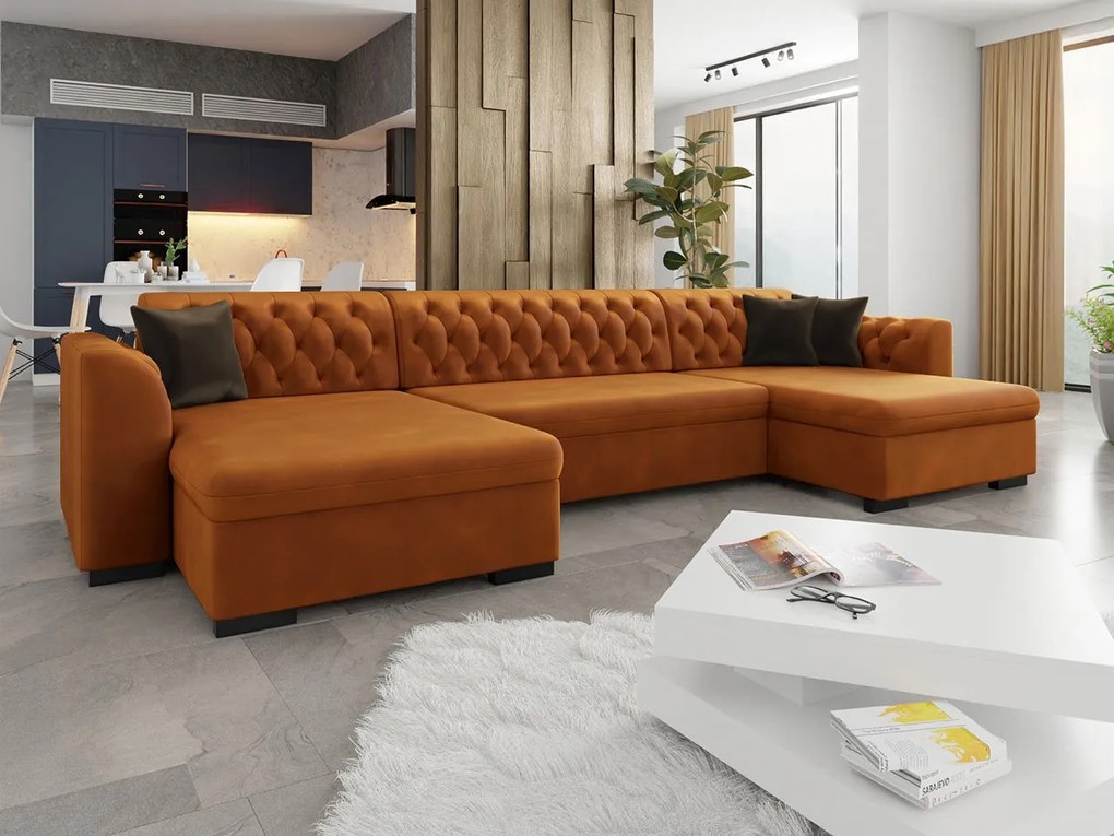 Rohova sedačka Elarate, Dostupné poťahy: Magic Velvet 2205 + Magic Velvet 2205 + Magic Velvet 2206