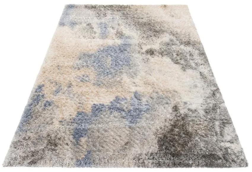 Kusový koberec shaggy Zeheb krémovo sivý 80x150cm