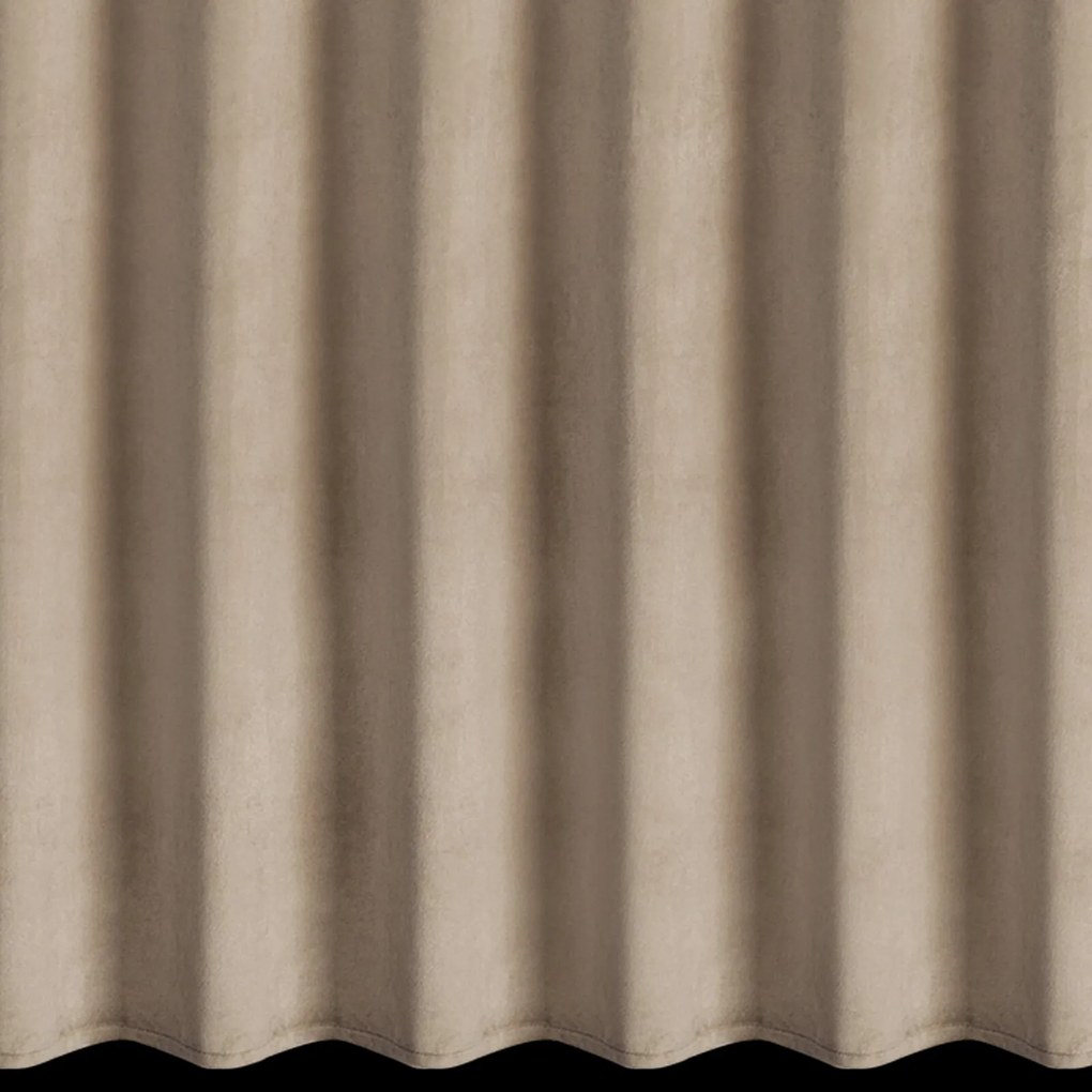 ZATEMŇOVACÍ ZÁVES NA KRÚŽKOCH MELANIE 140X260 CM TMAVOBÉŽOVÁ