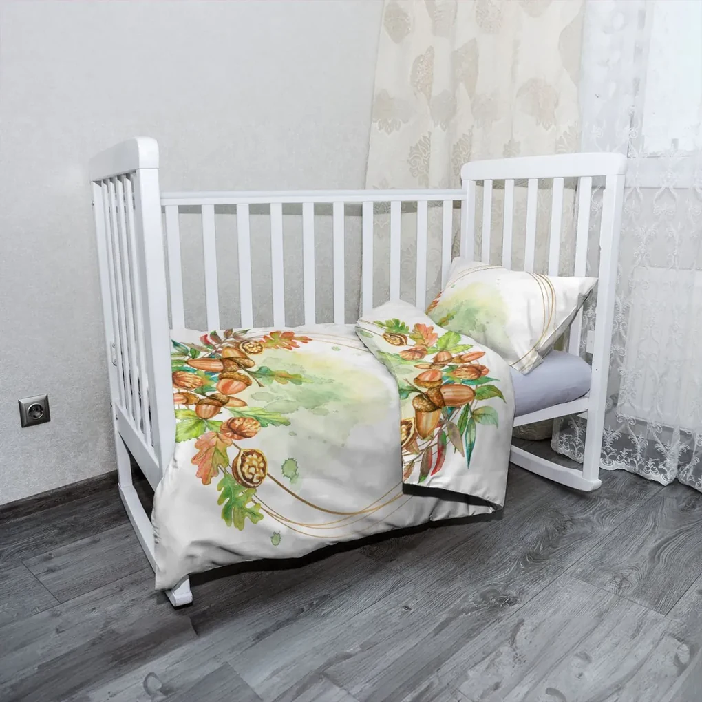 Sablio Mikroplyšové detské obliečky do postieľky Dary jesene - 120x90 / 40x60
