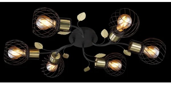 Globo 54113-6D - Prisadený luster LALLY 6xE27/40W/230V