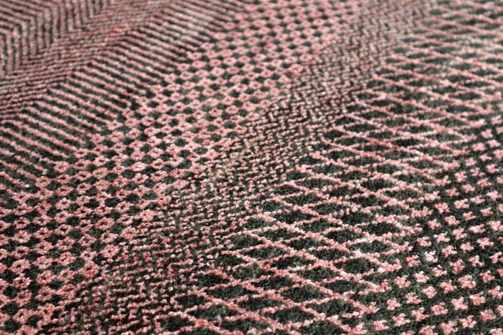 Diamond Carpets koberce Ručne viazaný kusový koberec Diamond DC-MCN Black / rust - 305x425 cm
