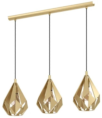 Eglo 43909 - Luster na lanku CARLTON 3xE27/60W/230V