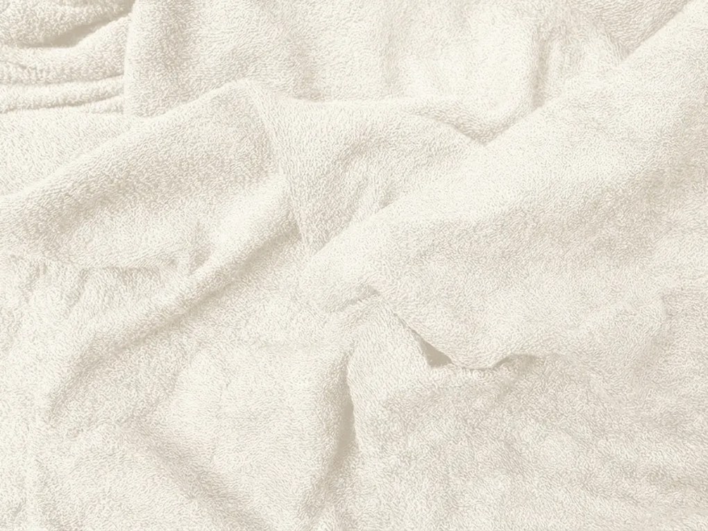 Froté plachta EXCLUSIVE svetlo krémová 180 x 200 cm