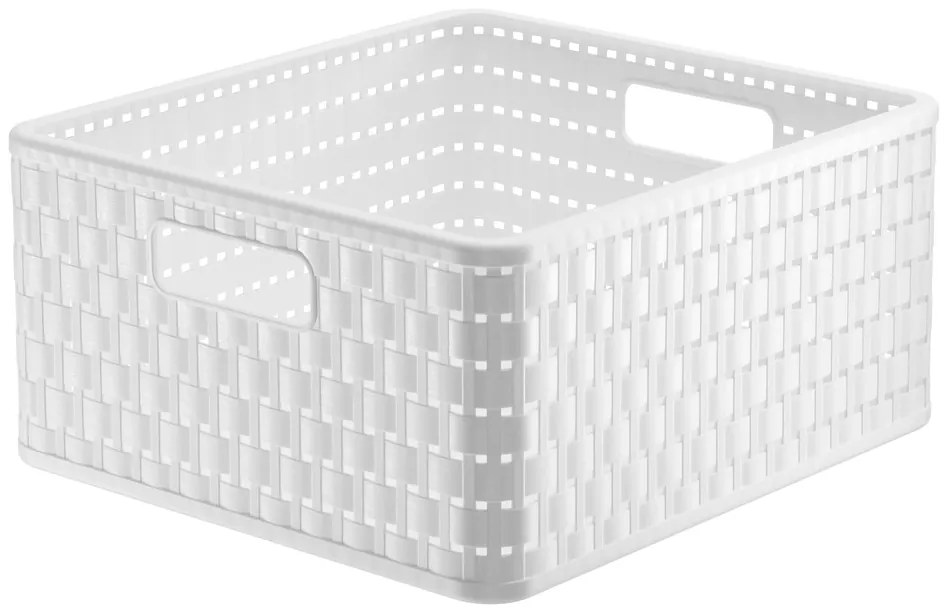 ROTHO Úložný box COUNTRY štvorcový 14L - biela