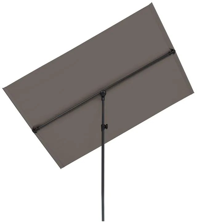 Blumfeldt Flex-Shade L, slnečník, 130 x 180 cm, polyester, UV 50, tmavosivý
