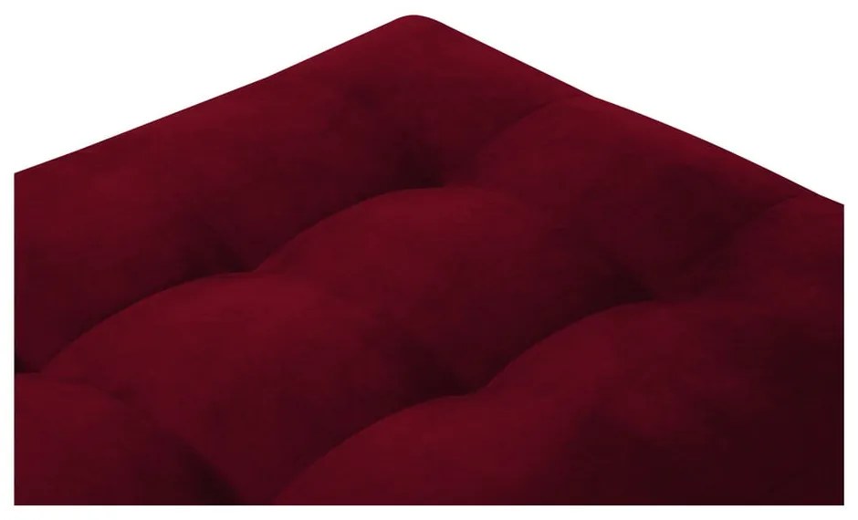 Červená zamatová podnožka Milo Casa Santo