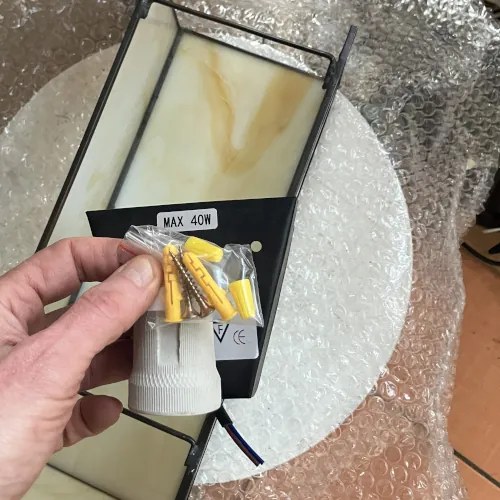 Nástenné svietidlo Tiffany štýl lampa CREAM 30*12*10 CM