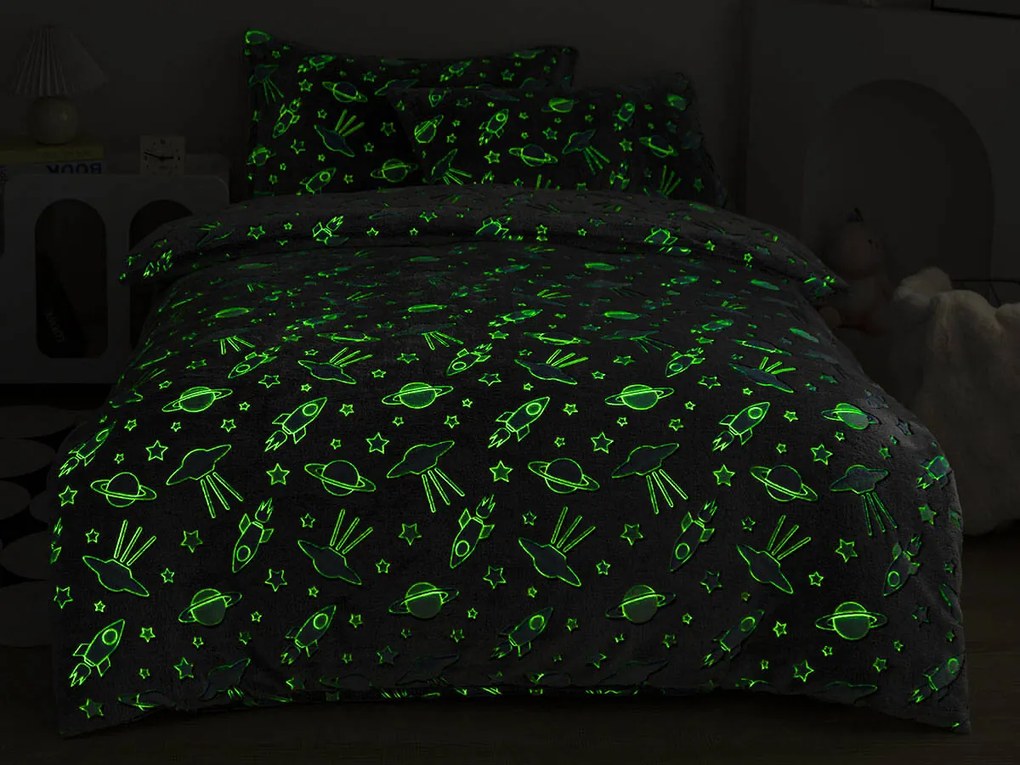 XPOSE® Mikroplyšové obliečky FUTUR Exclusive (svietiaci efekt)