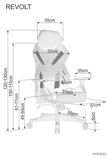 SIGNAL MEBLE Kancelárska stolička REVOLT