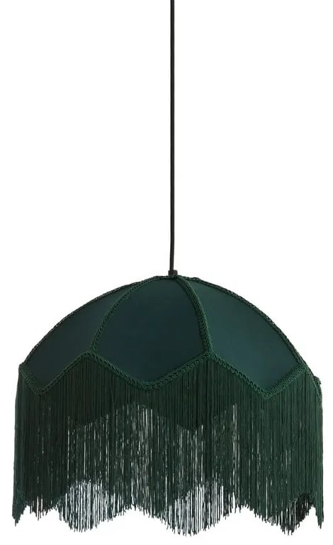 Závesné svietidlo v petrolejovej farbe s textilným tienidlom ø 40 cm Malacia – Light &amp; Living