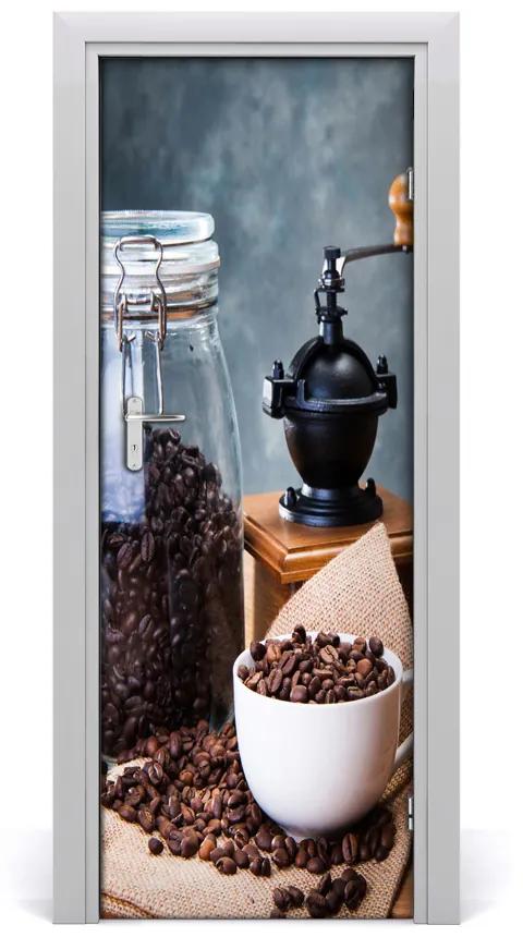 Fototapeta na dvere samolepiace mlynček na kávu 75x205 cm