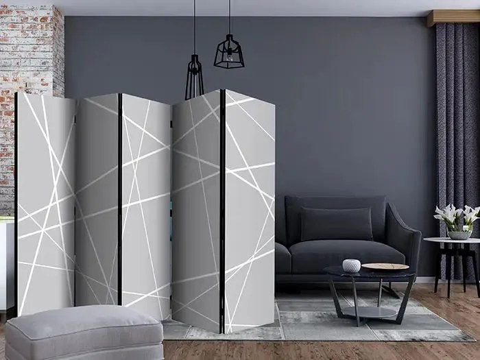 Paraván - Modern Cobweb II [Room Dividers] Veľkosť: 225x172, Verzia: Jednostranný