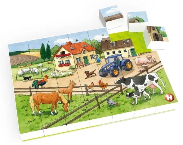 Detské puzzle Hubelino Život na farme