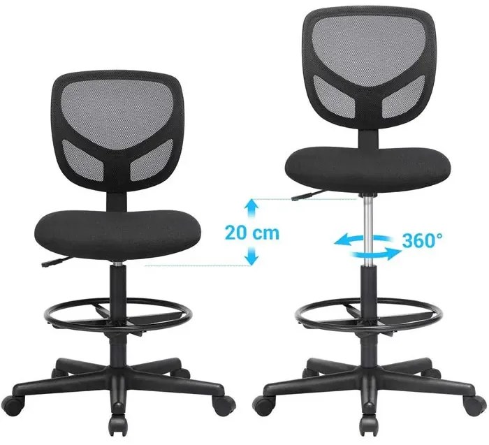 Kancelárska stolička Delton čierna