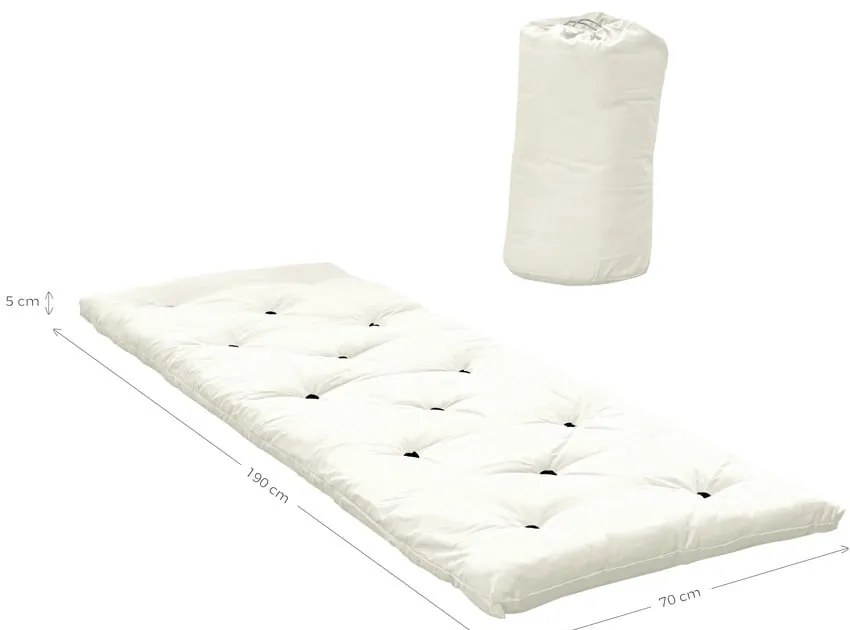Béžový futónový matrac 70x190 cm Bed In a Bag Beige – Karup Design