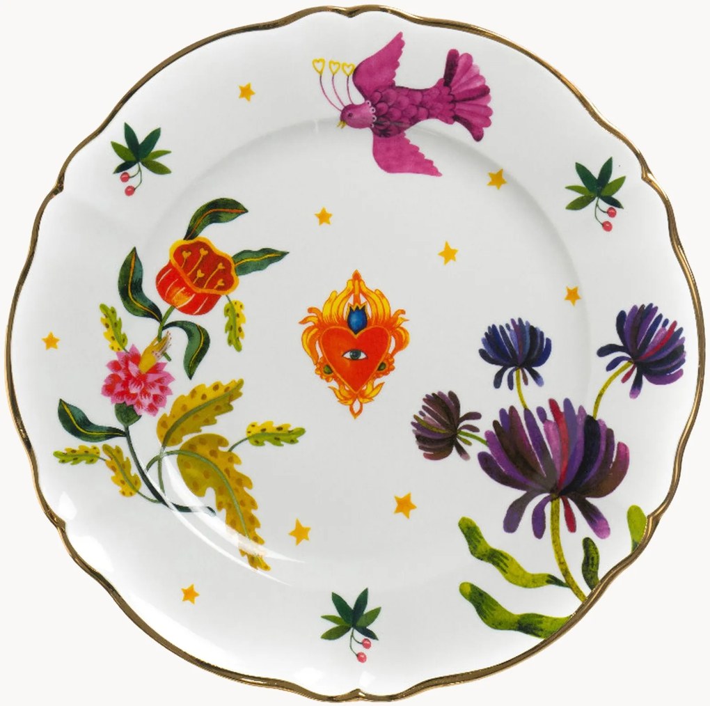 Ručne vyrobený porcelánový servírovací tanier Fabula