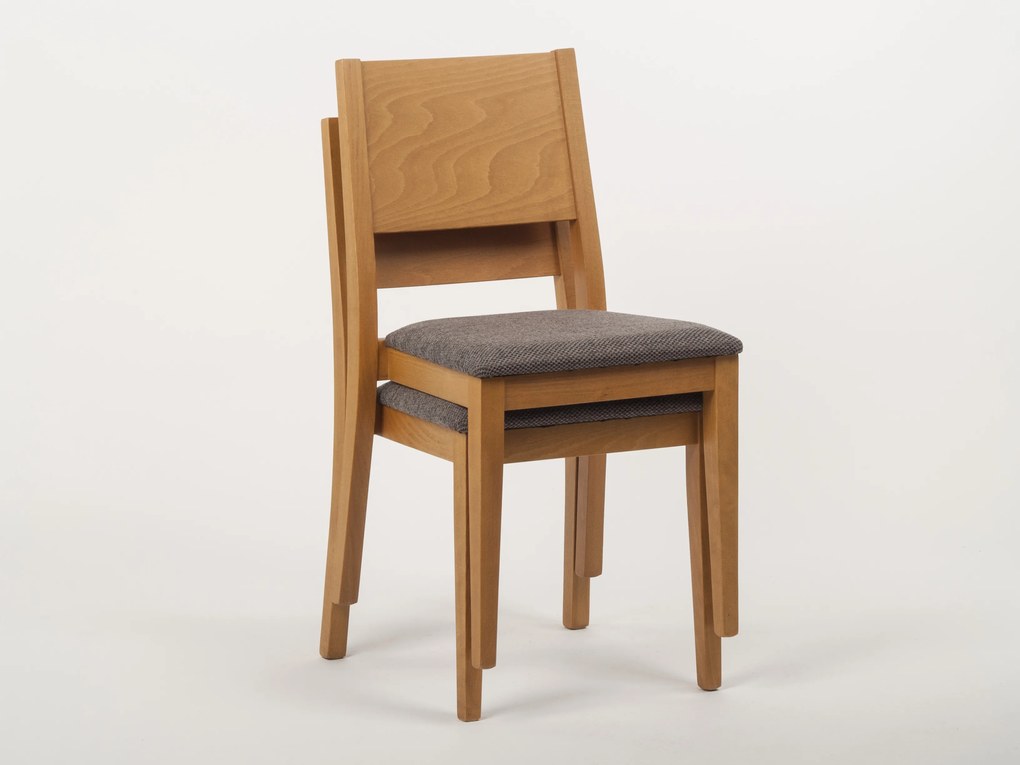 Stima stohovatelná stolička ALEX Vyberte látku ->: MIRON terracotta 22, Odtieň / morenie: Jelša