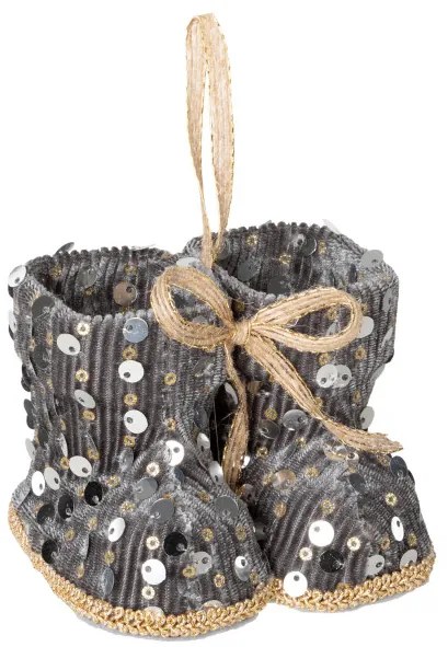 Vianočná ozdoba 319C strieborná (12 ks)