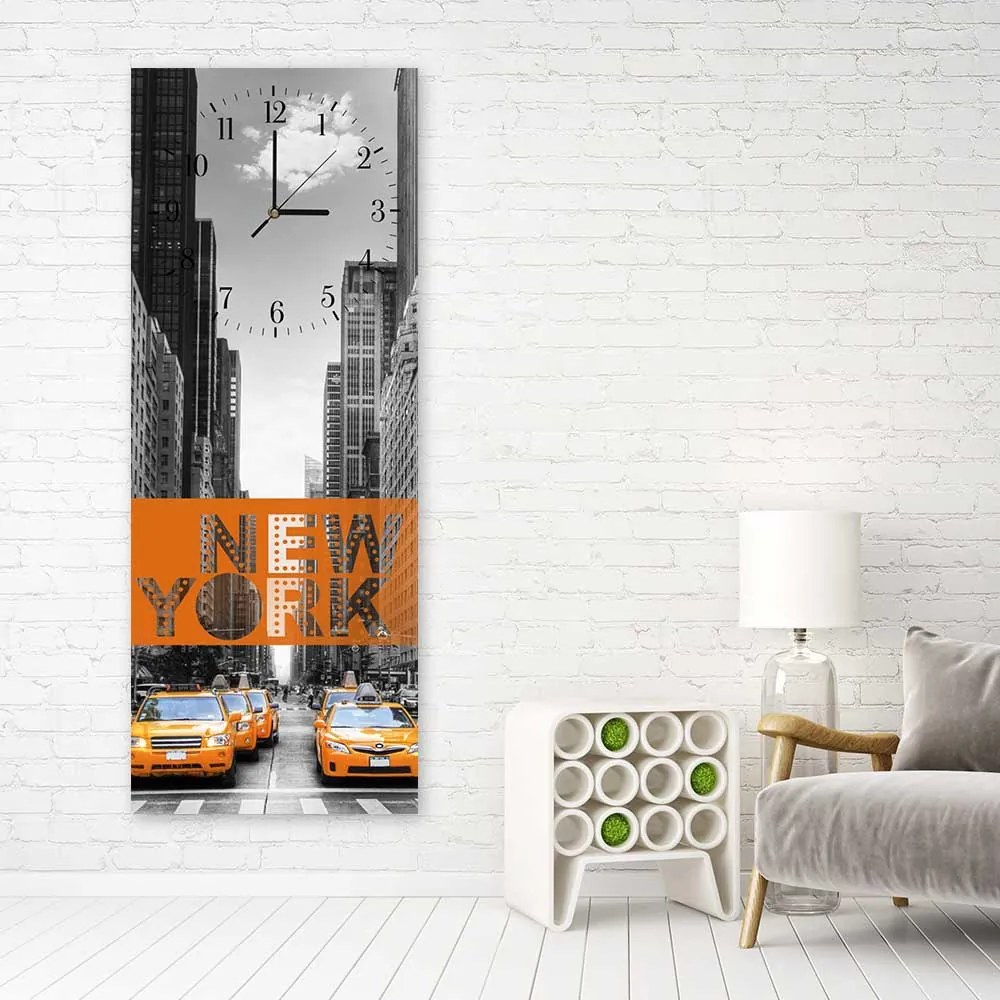 Gario Hodiny na stenu New York Rozmery: 30 x 90 cm