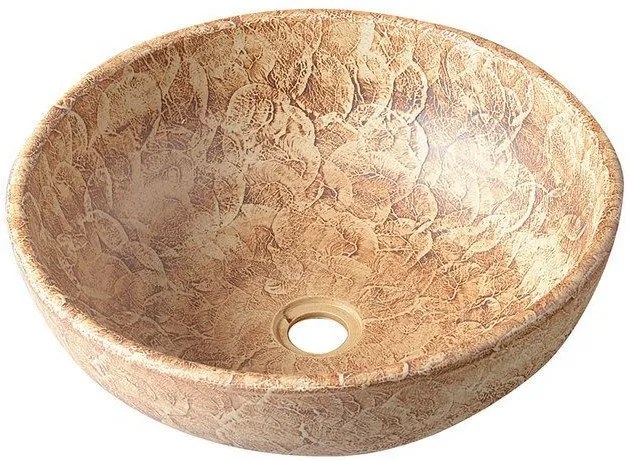 Sapho Sapho, PRIORI keramické umývadlo, priemer 41cm, farba hnedá, PI010