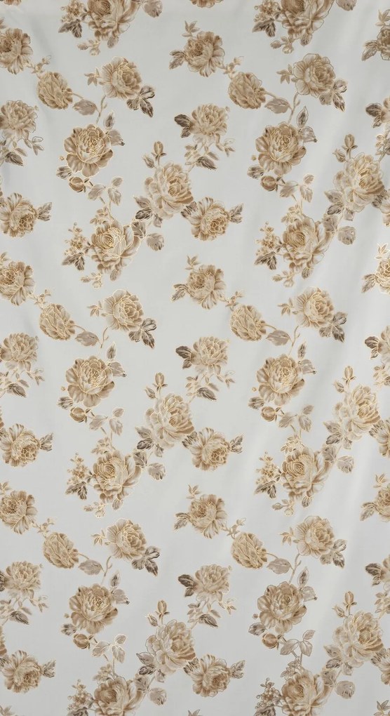 ZÁVES NA KRÚŽKOCH AVANI 140X250 CM KVETY