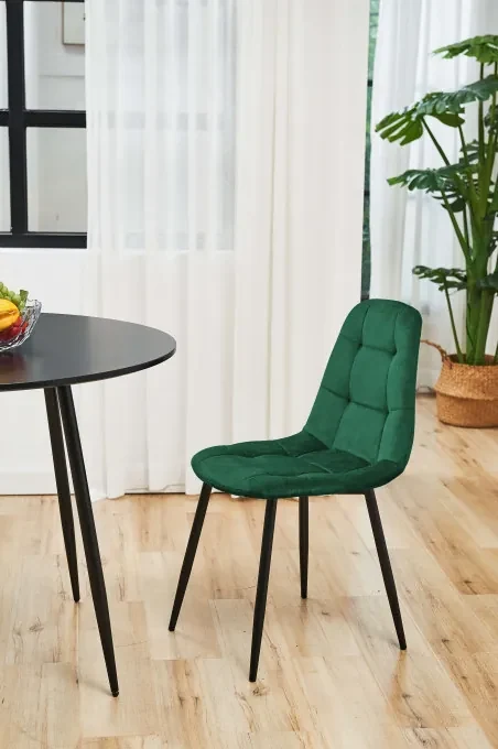 Set štyroch jedálenských stoličiek SJ.1 fľaškovo zelené