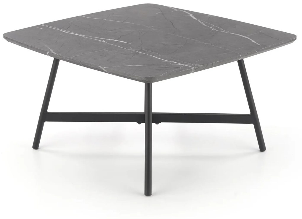 Konferenčný stolík Fariola (sivý mramor + čierna). Vlastná spoľahlivá doprava až k Vám domov. 1028111