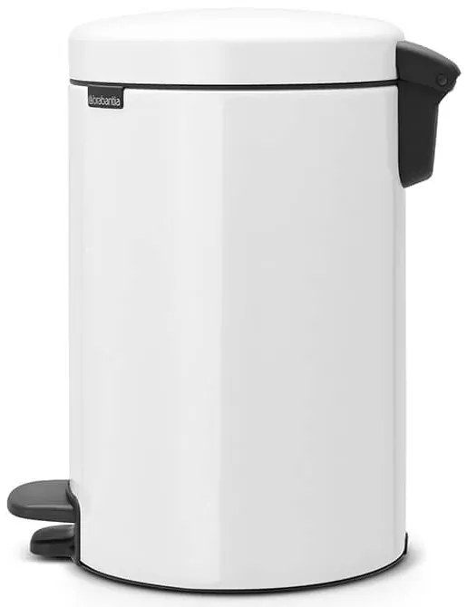 Brabantia Pedálový kôš NewIcon 12L nehorľavý Biela