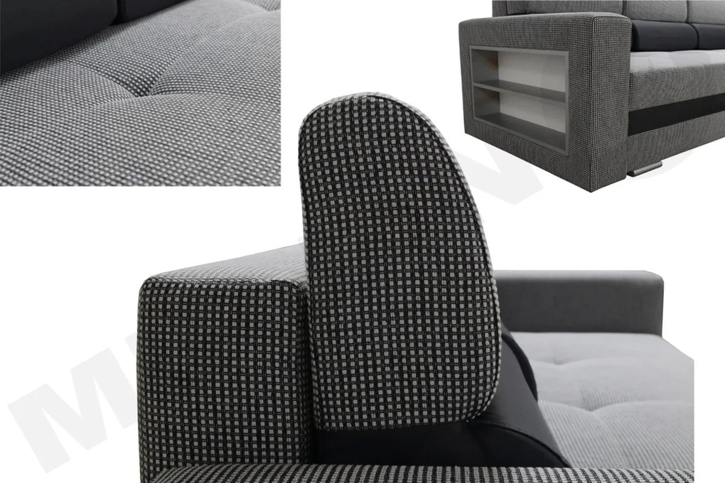 Pohovka s úložným priestorom Carina, Dostupné poťahy: Amor Velvet 4311