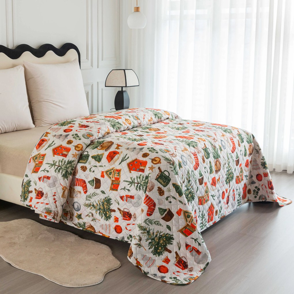 Prehoz na posteľ FESTIVE MAGIC, farebný Rozmer: 170 x 210 cm