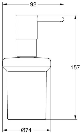 GROHE 411882430 - Dávkovač mydla START 160 ml čierny