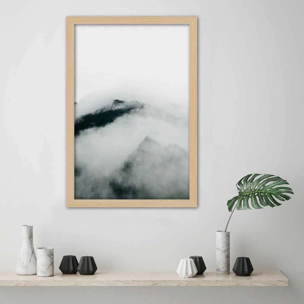 Gario Plagát Hory v oblakoch Farba rámu: Bez rámu, Rozmery: 30 x 45 cm