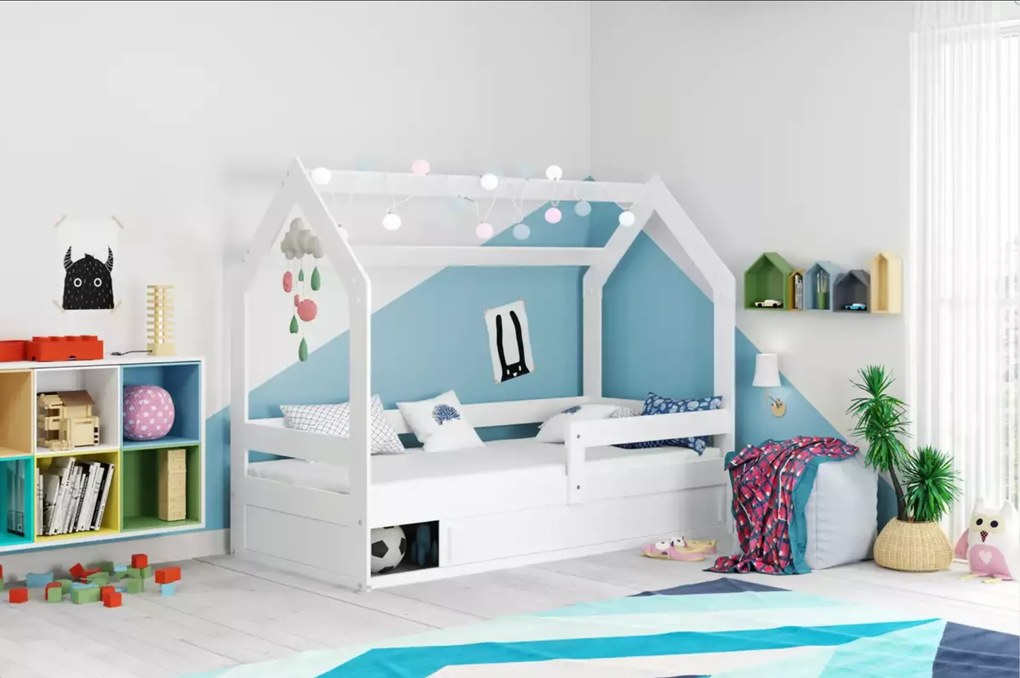 Interbeds BMS Group Domček detská posteľ Biela 80x160